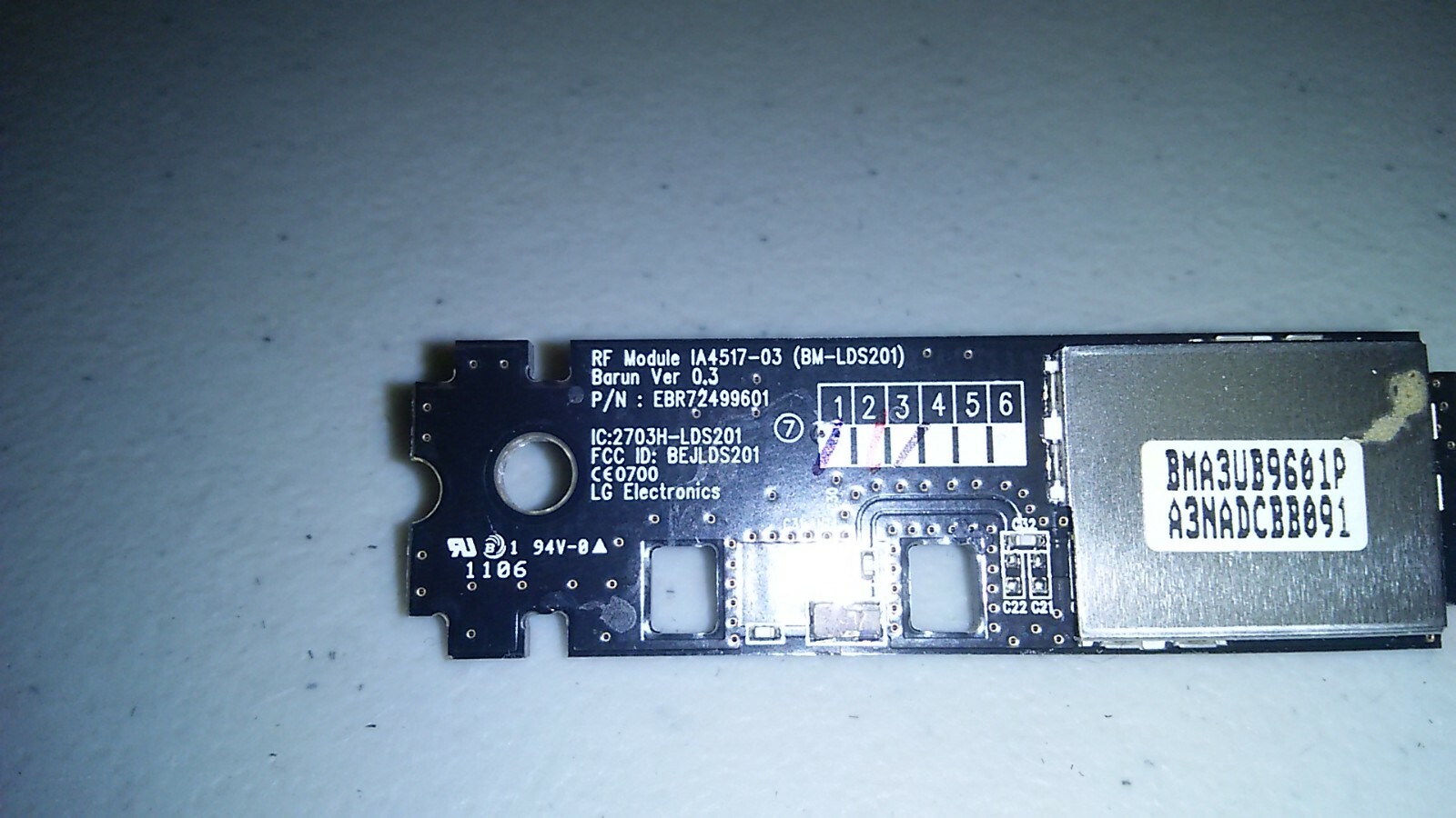 LG 55LV9500 RF Module IA451703 (BMLDS201) / EBR72499601 eBay