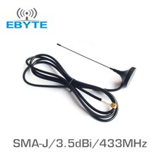 2PCS Ebyte Omni 433MHz Wifi High Gain 3.5dBi TX433-XP-100 UHF Sucker Antenna