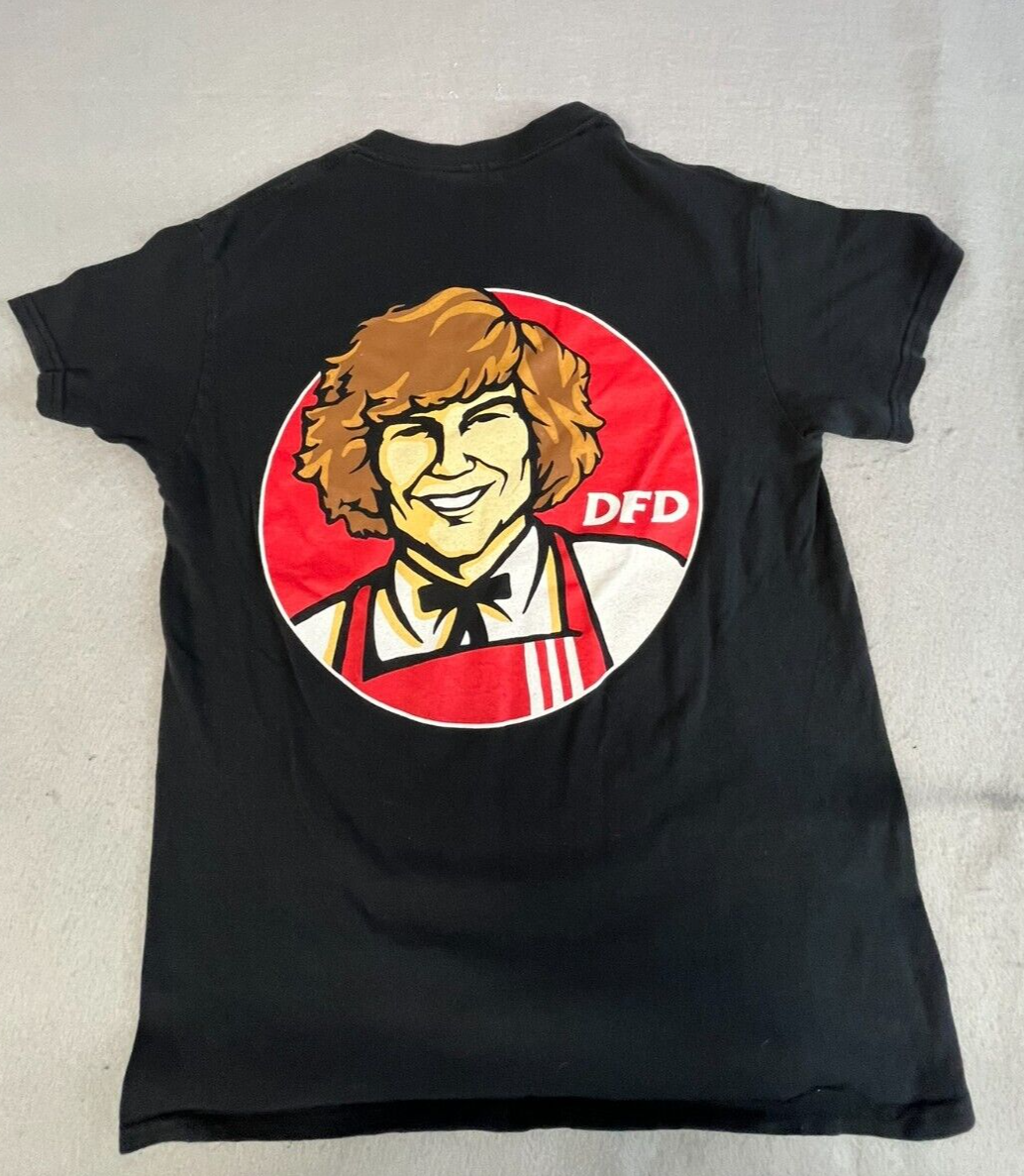 DFD Danny Duncan SMALL Black shirt tee KFC Logo double side graphic Graphic