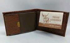 Wallet Brown Pat. Pend. Texas Longhorn Of New Vitron NEW