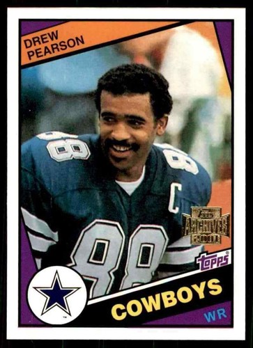 1984 Topps #243 Drew Pearson HOF Dallas Cowboys 2001 Archives REPRINT