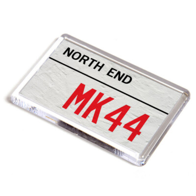 FRIDGE MAGNET - North End MK44 - UK Postcode