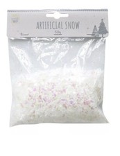 Decoraciones navideñas artificiales de nieve falsa dispersión transparente artesanías 50 g