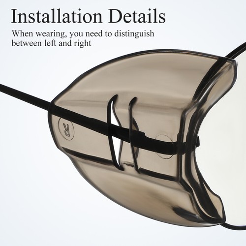 Eyeglass Side Protectors Safety Sunglasses Eyeglass Side Guards - Picture 2 of 12
