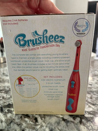 Brusheez Kids Electric Toothbrush Set-Pepper the Dino w/Storage Base Ages 3+ (1S - Picture 2 of 2
