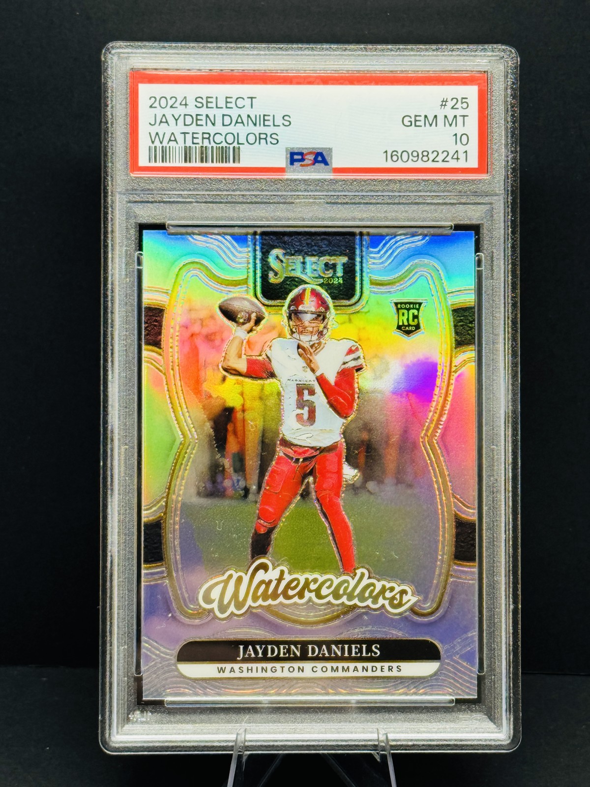 Jayden Daniels Panini Select Watercolors #25 Base