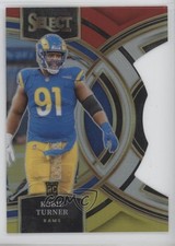 2023 Panini Select Premier Level Red & Yellow Prizm Die-Cut Kobie Turner 1dj9