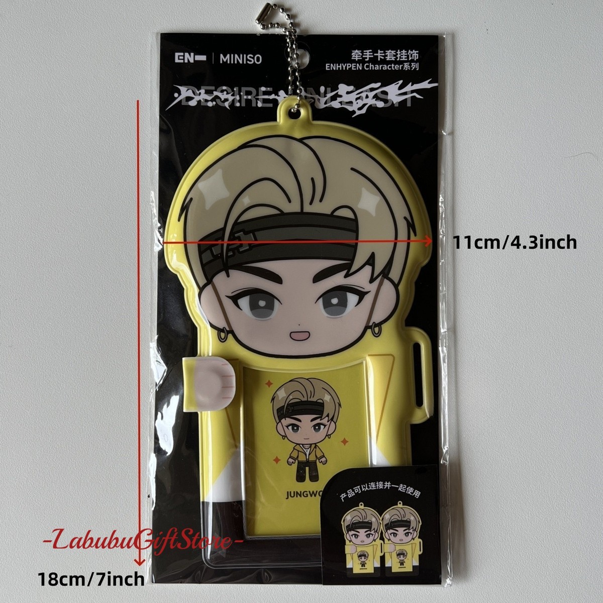 Enhypen Miniso Land Character Hand Holding Card Holder DESIRE