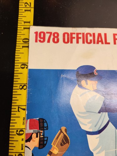 1978 MLB Chicago Cubs Wrigley Field Official Program Scorecard - Unscored - Bild 7 von 8
