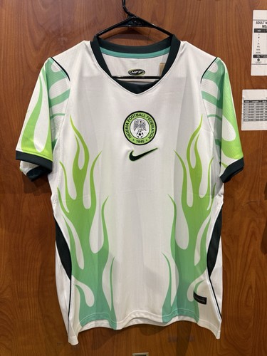 Nike Nigeria National Team Men’s Soccer Jersey Size S White Green Black