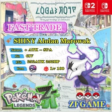 ✨6IV SHINY Alolan Marowak + EVS 🚀 POKEMON LEGENDS ZA✨Online delivery⚡ALPHA