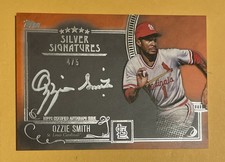 Ozzie Smith 2016 Topps Five Star Silver Signatures /5 On Card Auto #FSSS-OS