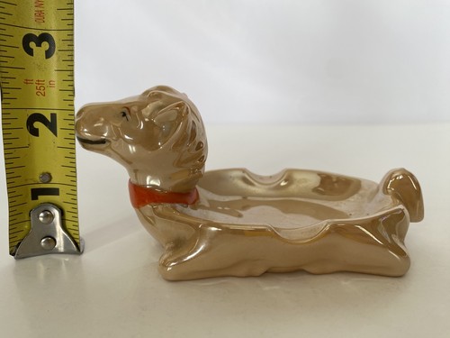Vintage Keramik Tier Aschenbecher 5" L x 2,5" T x 2,5" B Beige Glänzende Farbe Hergestellt in Japan - Bild 13 von 14