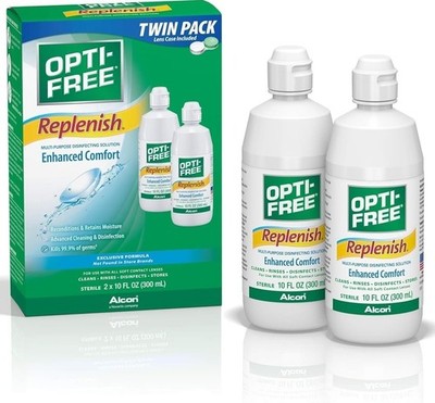 Replenish Multi-Purpose Contact Lens Solution 10 Fl Oz 2 Pack