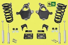 4"/6" Lower Drop + SHOCKS FOR 99 - 06 Chevrolet Silverado GMC Sierra 1500 V8