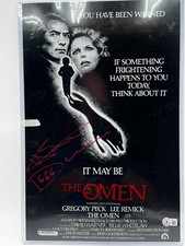 The Omen Harvey Spencer Stephens Signed 11x17 Horror Poster Beckett BAS COA