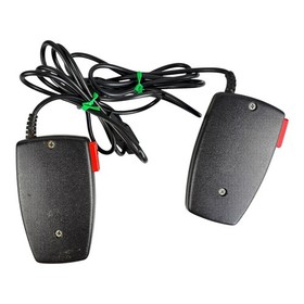 Atari 2600 4-Switch Woodgrain Console Driving Controllers Joysticks Tested Works