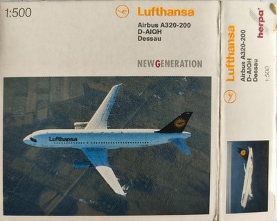 Herpa Wings 1:500 Lufthansa Airbus A320 D-AIQH ''Dessau'' (516501