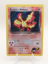 Rocket's Moltres Gym Heroes Holo Rare No. 12/132 Pokemon - 2000 SWIRL on eBay