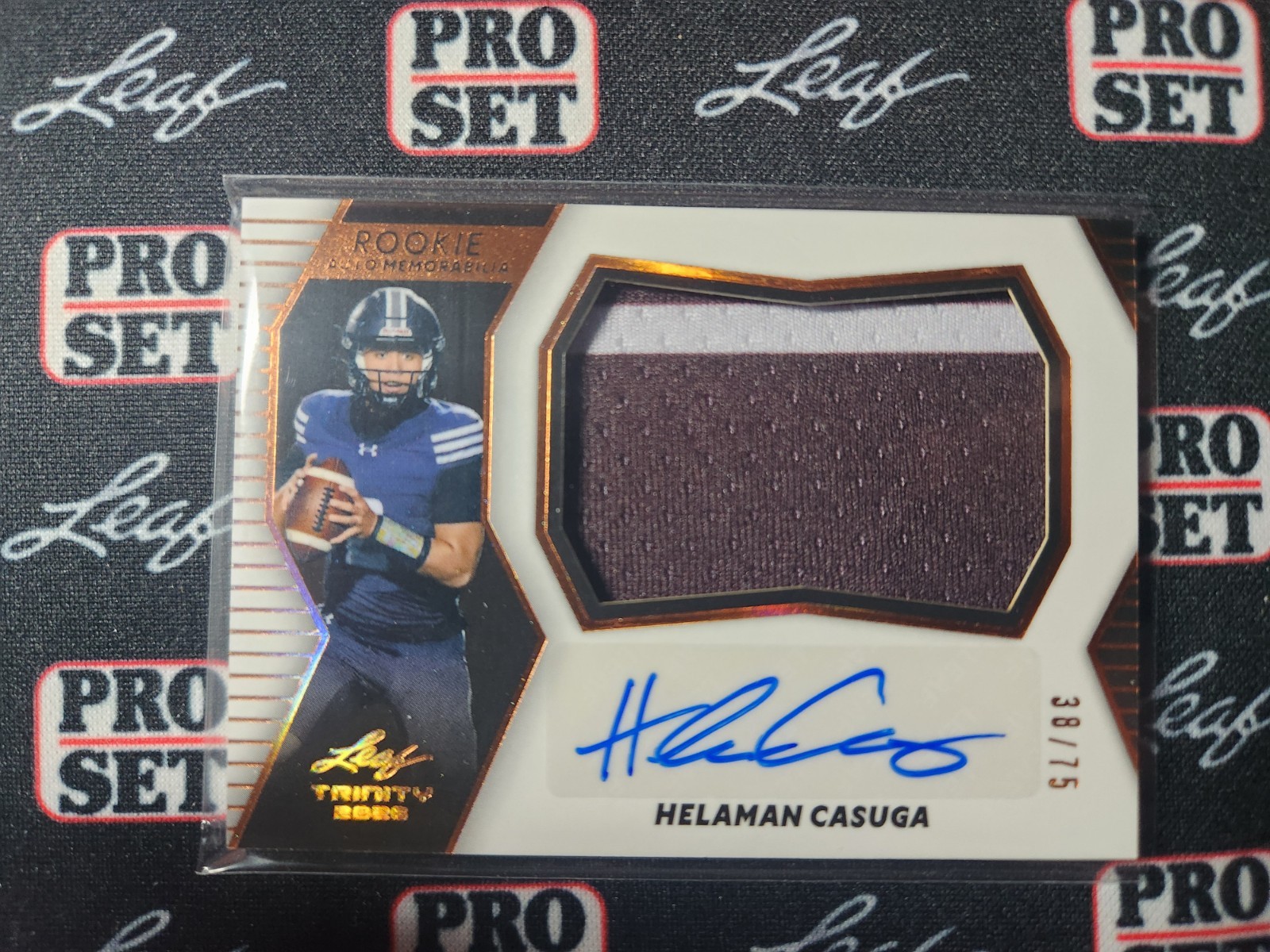 2026 Leaf Trinity Helaman Casuga Jumbo Patch Auto RM-HC1 Bronze 38/75