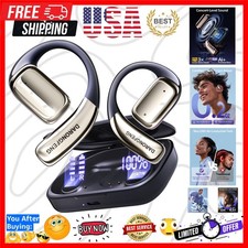 Open Ear Wireless Bluetooth Headphones, Pain-Free Air Conduction Ear Buds wit...