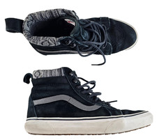 Vans SK8-HI MTE Shoes Mens 8 Black Suede Scotchgard Aztec High Top Sneakers