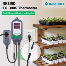 Inkbird Temperature Controller Outlet ITC-308S NTC Sensor Removable Heat Cool US
