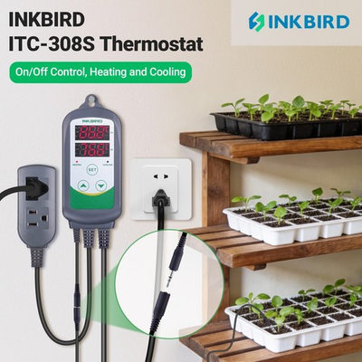 #ad Inkbird Temperature Controller Outlet ITC 308S NTC Sensor Removable Heat Cool US $26.46