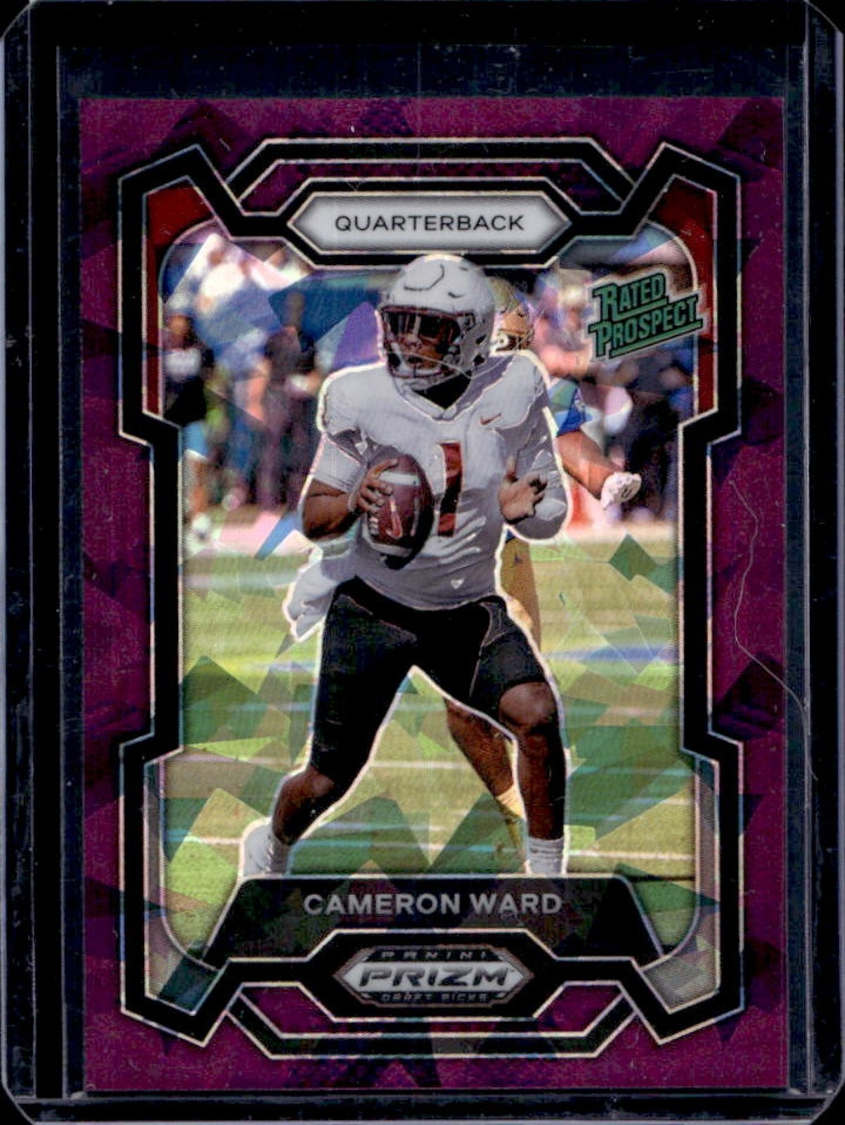 2024 Prizm Draft Picks Cameron Ward Purple Ice Rated Prospect #47/149