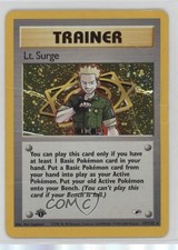 Lt Surge Holo 1st Ed. Pokemon Gym Heroes #17 2000 on eBay