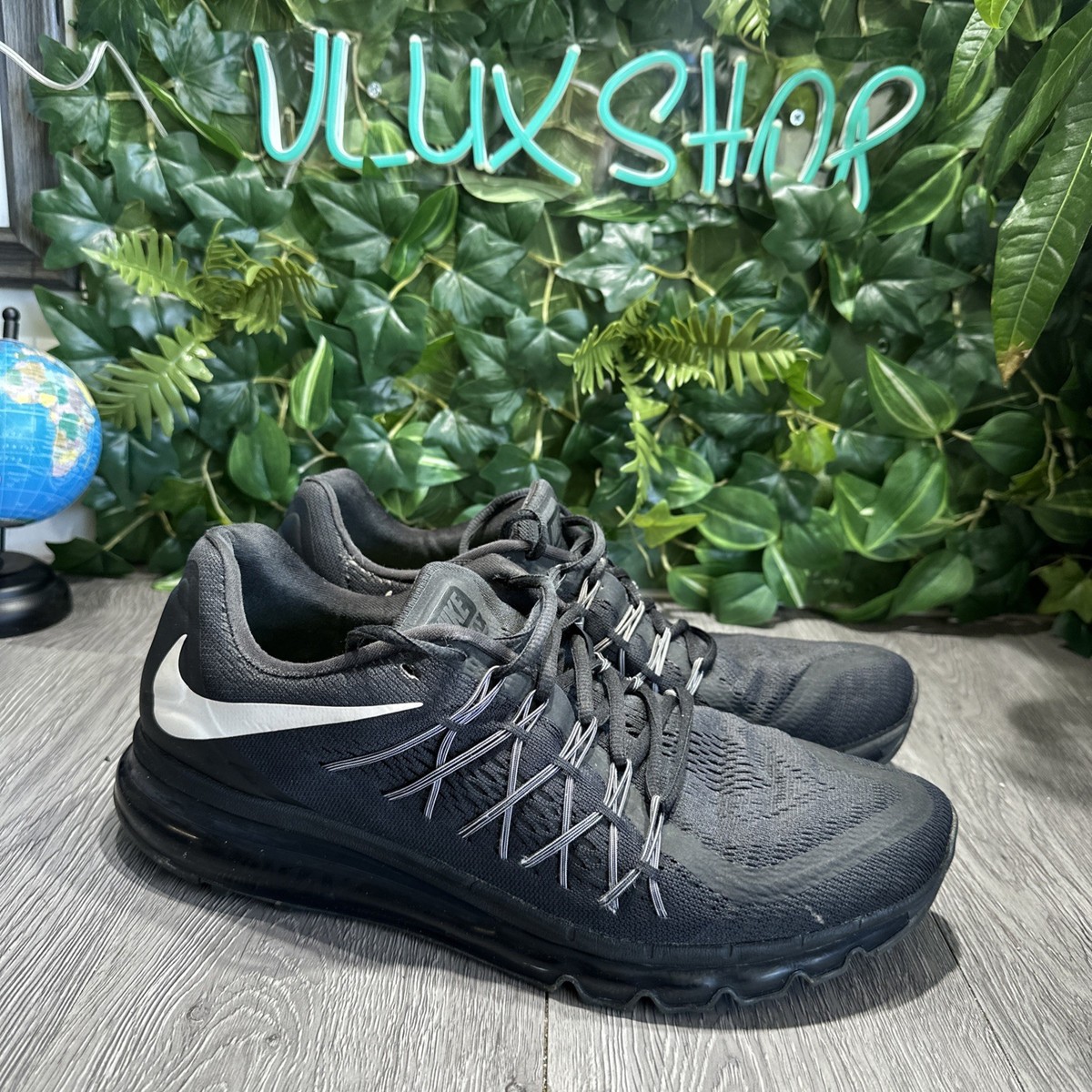 Nike Air Max 2015 Black White 698902-001 Sneaker Shoes Men’s Size 13