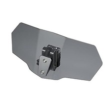 Gray Lens Motorcycle Windshield, Adjustable Clip Windscreen Deflector