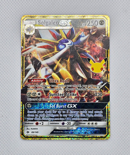 Solgaleo GX 89/149 Holo Pokemon 30th Anniversary Celebration English