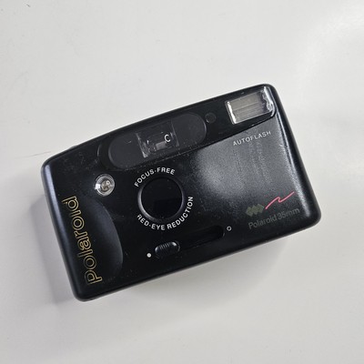 Polaroid Point & Shoot 35 mm Kamera Analog AF Camera Schwarz Blitz