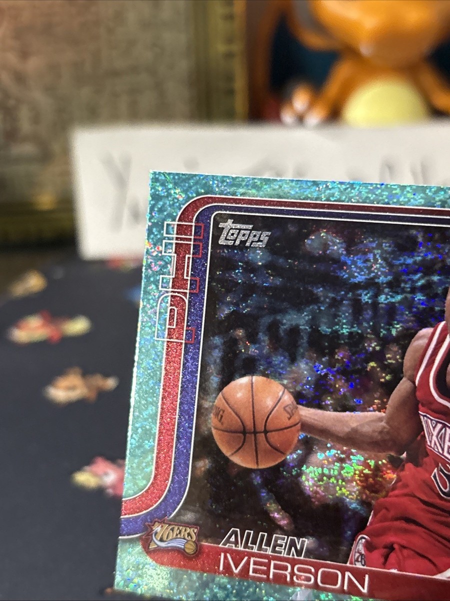 25-26 Topps NBA Flagship Basketball Allen Iverson Aqua Holofoil