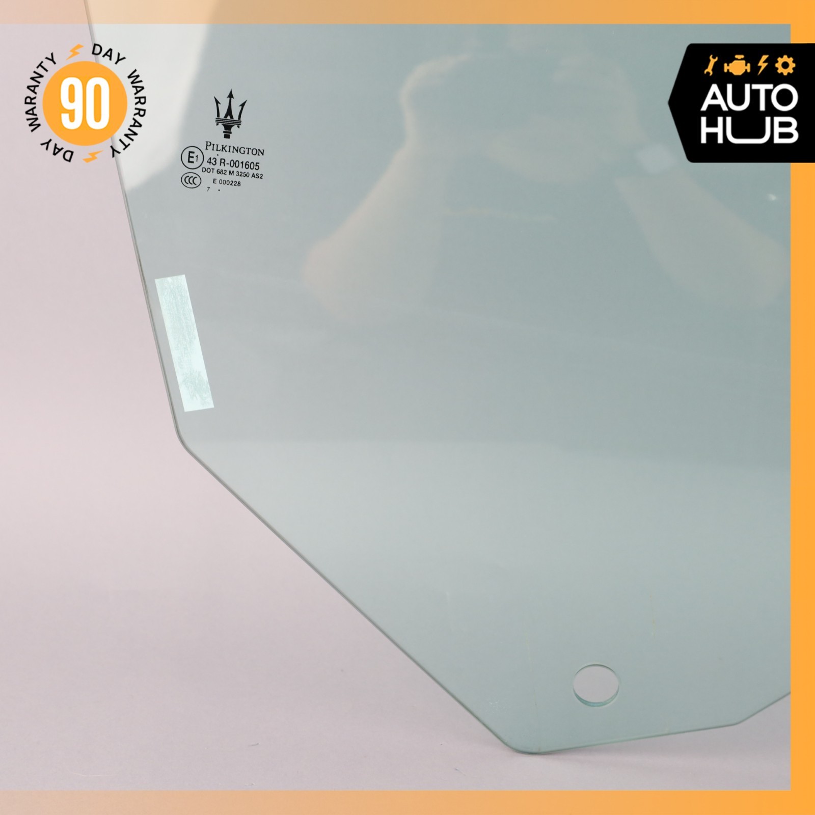 08-19 Maserati GranTurismo M145 Door Window Glass Front Right Side 68363200 OEM