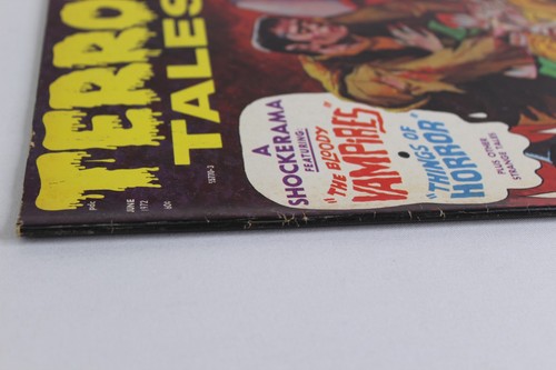 Terror Tales #4 Frankenstein Choking Vampires 1972 Eerie Publication Magazine VG - Picture 4 of 5