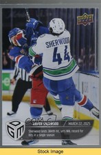 2024-25 Upper Deck Game Dated Moments Kiefer Sherwood #66 READ 1e7g
