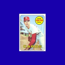 1969 Topps Steve Carlton #255 - St. Louis Cardinals - NM-MT+