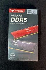 T-Force Vulcan DDR5 32GB (2x16GB) 6000MHz (PC5-48000) CL38 Desktop Memory RAM