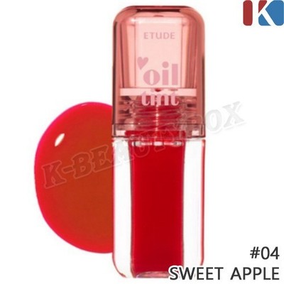 ETUDE Dear Darling Oil Tint 4.2g #04 Sweet Apple Dewy Glow Lip Tint K-Beauty NEW