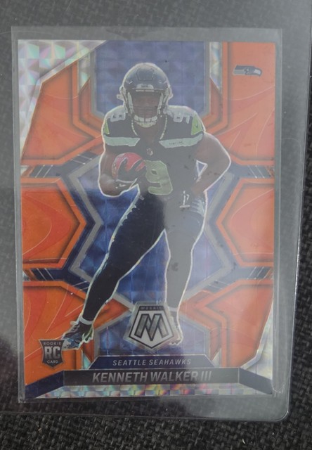 2022 Panini Mosaic - Rookies Kenneth Walker III #308 Mosaic Reactive Orange