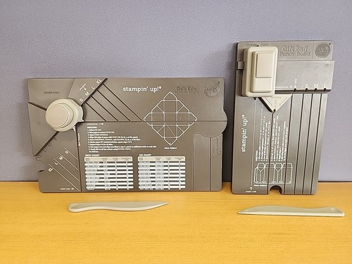 Stampin' Up! Gift Bag & Box Punch Boards We R Memory Keepers w/ Scoring Tools