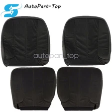 Both Side Cloth Bottom & Top Seat Cover Dark Gray Fits 03-05 Dodge Ram 2500 3500