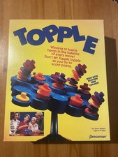 Topple board Game Don't Let It Topple Over Fully Complete Made In USA Excellent