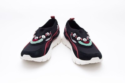 VALENTINO GARAVANI Women's Mixed Media Trainer Sneakers EU 38 US 8 Org $890
