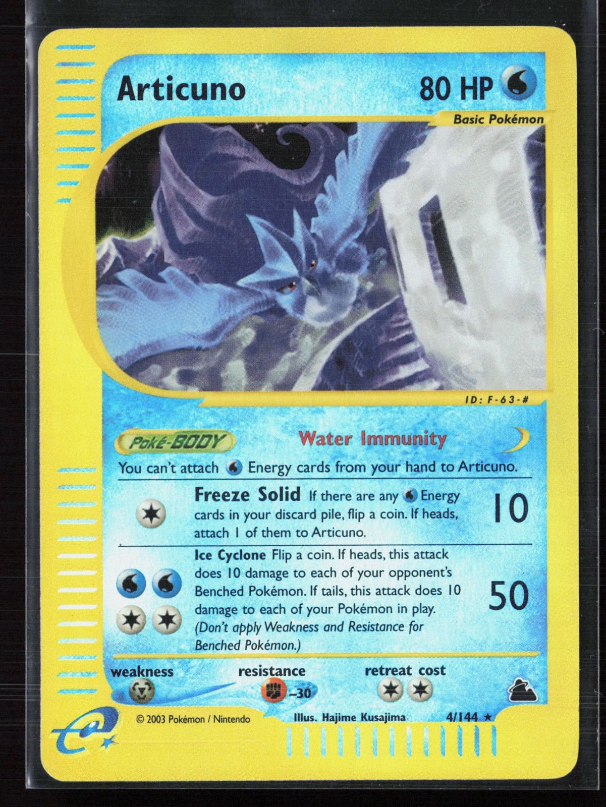 Articuno 4/144 Skyridge 2003 Reverse Rare Holo E-series E-reader Pokémon