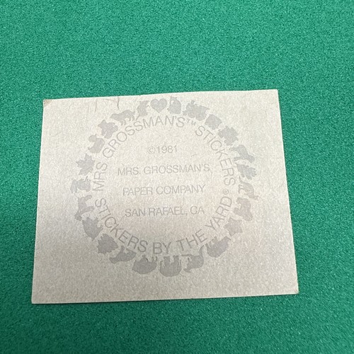 Mrs. Grossman 3 Cat Stickers VINTAGE 1981/ Original Brown Backing/1983 3 Dogs - Picture 8 of 9