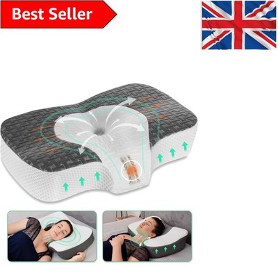 Ergonomisches Memory Foam Nackenkissen für Seitenschläfer - verstellbar & atmungsaktiv