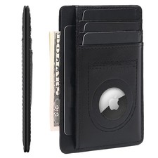 Mens Airtag Wallet,Slim Bifold Leather Wallet for Apple Air Tag,RFID Blocking...